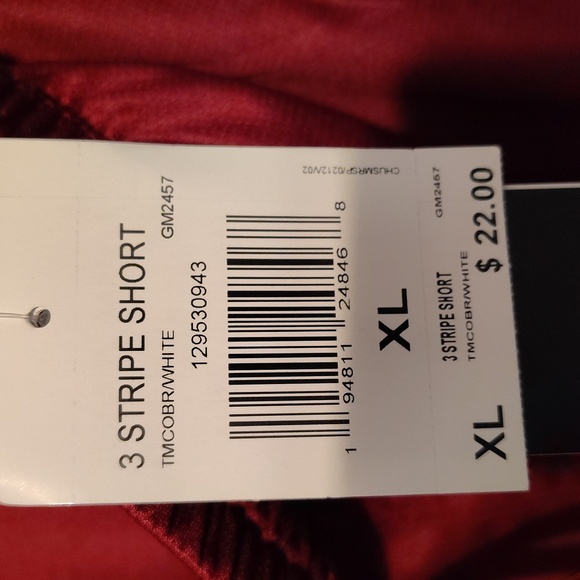 Men's size XL red Adidas shorts - Picture 6 of 6